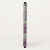 Coques Case-Mate iPhone Triangles mauve et vert (Dos/Droite)