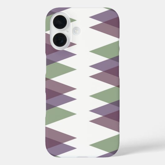 Coques Case-Mate iPhone Triangles mauves et verts (Verso)