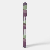 Coques Case-Mate iPhone Triangles mauves et verts (Verso / Droite)