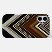 Coques Case-Mate iPhone Triangles modernes initiales abstraites et personn (Verso (horizontal))