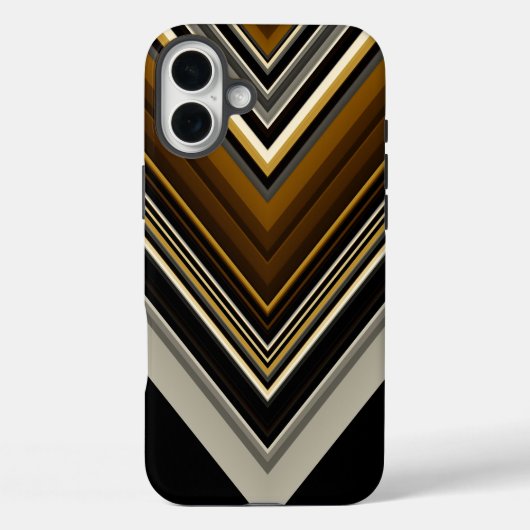 Coques Case-Mate iPhone Triangles modernes initiales abstraites et personn (Verso)
