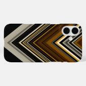 Coques Case-Mate iPhone Triangles modernes initiales abstraites et personn (Verso (horizontal))