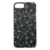 Coques Case-Mate iPhone Triangles mosaïque Motif sans couture en noir (Dos)