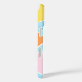 Coques Case-Mate iPhone Triangles pastel sur bleu pâle (Verso / Droite)