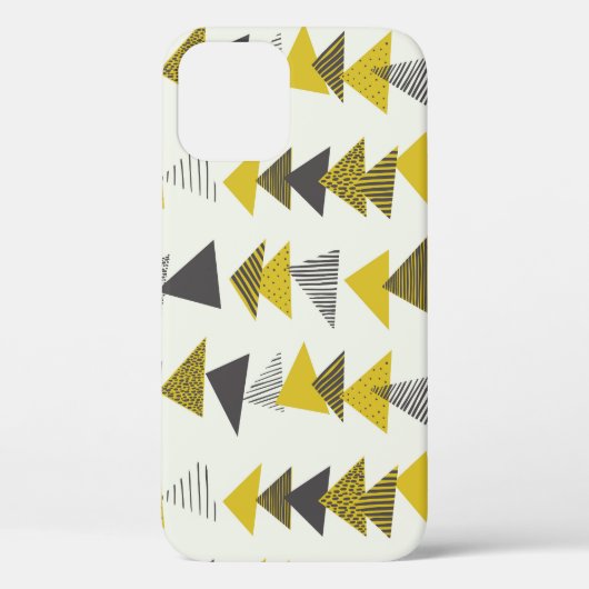 Coques Case-Mate iPhone Triangles Rétro : Motif Varié sans joint. (Verso)