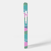 Coques Case-Mate iPhone Triangles rose et vert (Verso / Gauche)