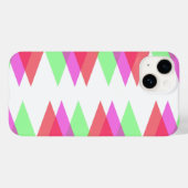 Coques Case-Mate iPhone Triangles rouge et vert (Verso (horizontal))