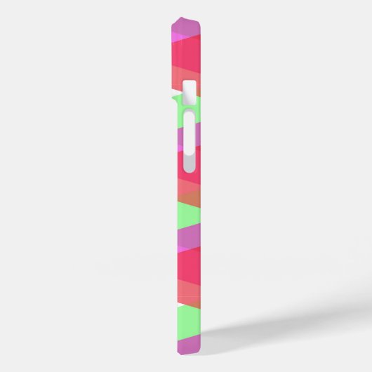 Coques Case-Mate iPhone Triangles rouge et vert (Verso / Gauche)