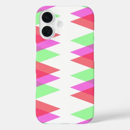 Coques Case-Mate iPhone Triangles rouges et verts (Verso)