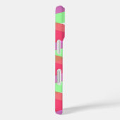 Coques Case-Mate iPhone Triangles rouges et verts (Verso / Droite)