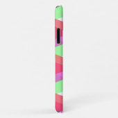 Coques Case-Mate iPhone Triangles rouges et verts (Dos/Droite)