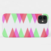 Coques Case-Mate iPhone Triangles rouges et verts (Dos (Horizontal))