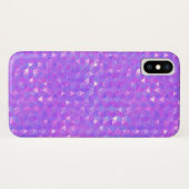 Coques Case-Mate iPhone Triangles Tendance violet rose Motif géométrique (Dos (Horizontal))