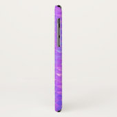 Coques Case-Mate iPhone Triangles Tendance violet rose Motif géométrique (Dos/Gauche)