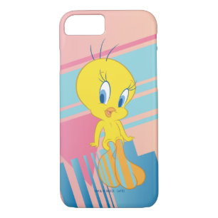 Coque iPhone 8/7 Triangles TWEETY™ PinkBG
