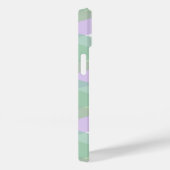 Coques Case-Mate iPhone Triangles vert et lilas (Verso / Droite)