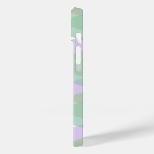Coques Case-Mate iPhone Triangles vert et lilas (Verso / Gauche)