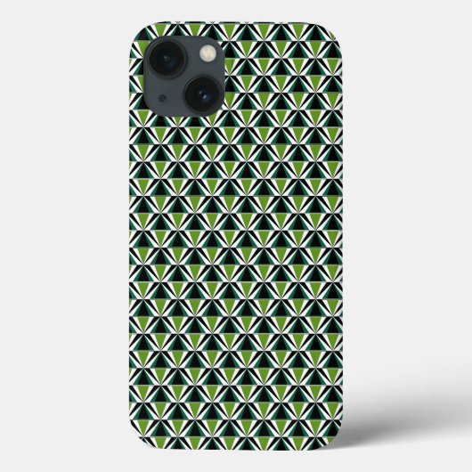Coques Case-Mate iPhone Triangles verts (Verso)