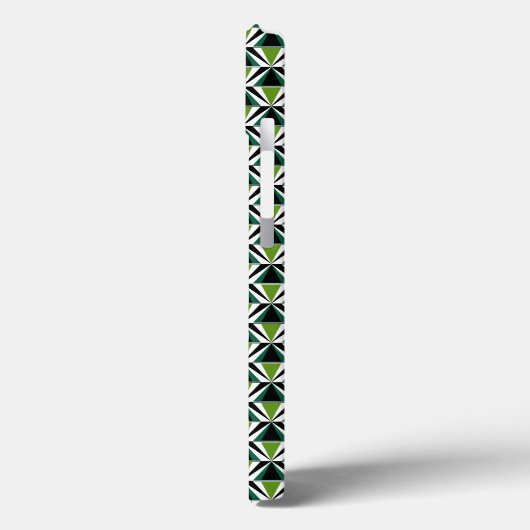 Coques Case-Mate iPhone Triangles verts (Verso / Gauche)