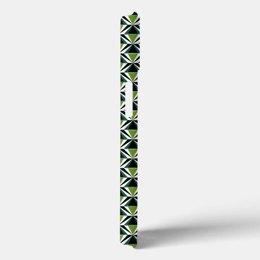 Coques Case-Mate iPhone Triangles verts (Verso / Droite)