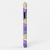 Coques Case-Mate iPhone Triangles violets, bleus et jaunes (Dos/Droite)