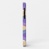 Coques Case-Mate iPhone Triangles violets, bleus et jaunes (Dos/Gauche)