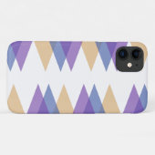 Coques Case-Mate iPhone Triangles violets, bleus et jaunes (Dos (Horizontal))