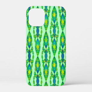 Coques Pour iPhone Tribal Batik - Mint, Emerald Green et Blue