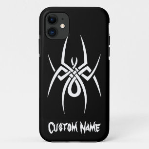Coque iPhone 11 Tribal blanc noir classique élégant simple frais