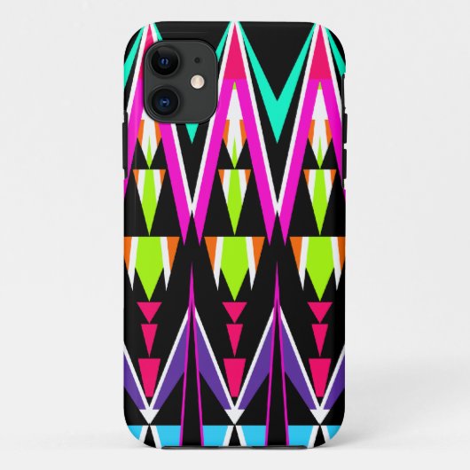 Coques Case-Mate iPhone Tribal de néon de bruit (Dos)