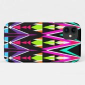 Coques Case-Mate iPhone Tribal de néon de bruit (Dos (Horizontal))