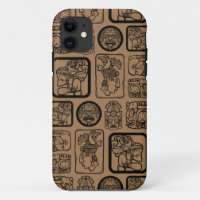 Tribal MAYA ancien masque motif 1