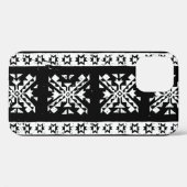 Coques Case-Mate iPhone Tribal Navajo, motif noir blanc vert. (Verso (horizontal))