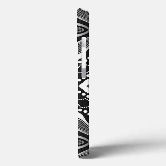 Coques Case-Mate iPhone Tribal Noir+Aum Blanc (Verso / Gauche)