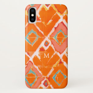 Coque Case-Mate Pour iPhone Tribal orange II du monogramme  