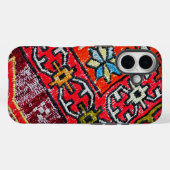 Coques Case-Mate iPhone Tribal Patchwork Red Kilim Pattern Phone Case (Verso (horizontal))