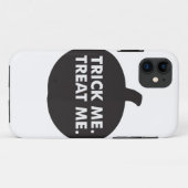 Coques Case-Mate iPhone Trick Me Traite, Blanc Noir (Dos (Horizontal))