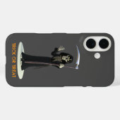 Coques Case-Mate iPhone Trick or Treat. Cartoon Grim Reaper (Verso (horizontal))