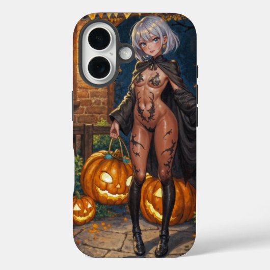 Coques Case-Mate iPhone Trick or Treater, courageuse fille en costume d'Ha (Verso)