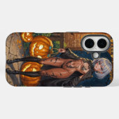 Coques Case-Mate iPhone Trick or Treater, courageuse fille en costume d'Ha (Verso (horizontal))