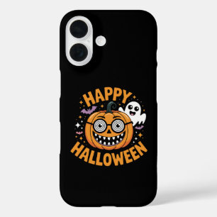 Coques iPhone 16 Trick Ou Traiter Halloween Citrouille Joyeux Hallo