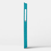 Coques Case-Mate iPhone Tricot bleu Laine Texture Closeup (Verso / Gauche)