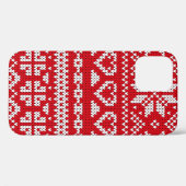 Coques Case-Mate iPhone Tricot sans couture motif Norvège pull de fête d (Verso (horizontal))