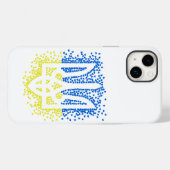 Coques Case-Mate iPhone Trident de l'emblème ukrainien tryzub dispersant l (Verso (horizontal))