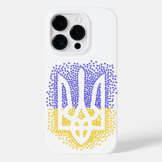 Coques Case-Mate iPhone Trident heraldique ukrainien tryzub étoiles disper (Verso)