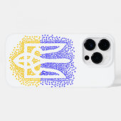 Coques Case-Mate iPhone Trident heraldique ukrainien tryzub étoiles disper (Verso (horizontal))