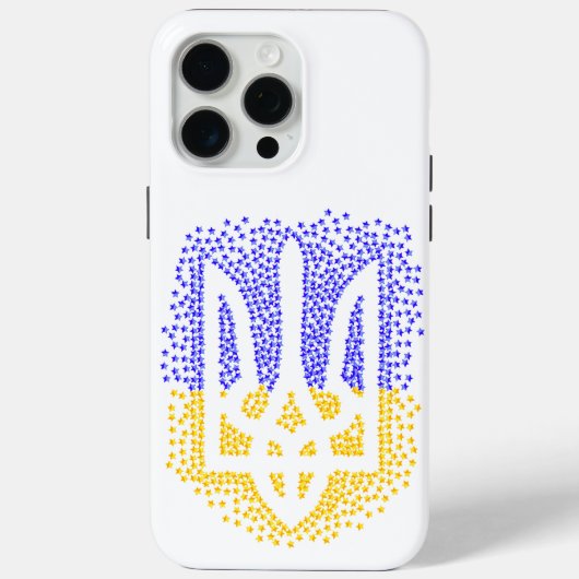 Coques Case-Mate iPhone Trident heraldique ukrainien tryzub étoiles disper (Verso)