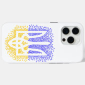 Coques Case-Mate iPhone Trident heraldique ukrainien tryzub étoiles disper (Verso (horizontal))