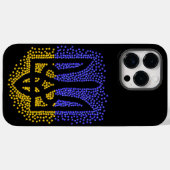 Coques Case-Mate iPhone Trident heraldique ukrainien tryzub étoiles disper (Verso (horizontal))