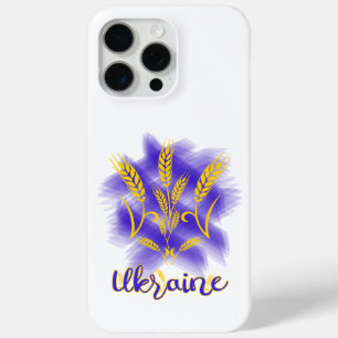 Coque iPhone 15 Pro Max Trident ukrainien fait d'oreille de blé